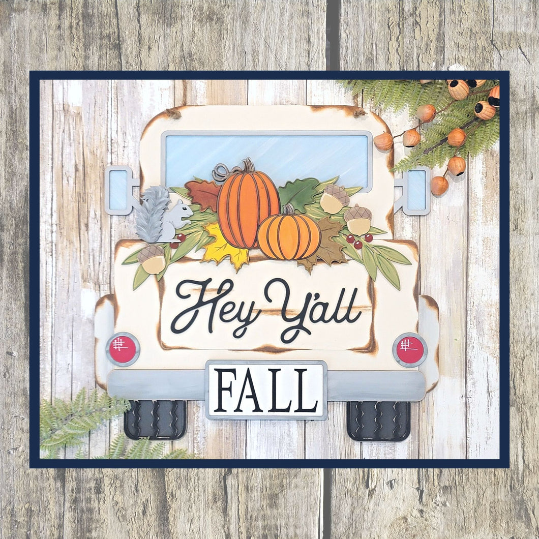 Fall Truck DIY Door Hanger
