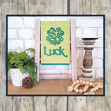 Load image into Gallery viewer, Interchangeable Wooden Tea Towel Ladder - Luck