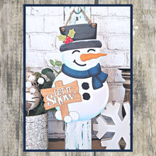 Load image into Gallery viewer, Snowman Door Hanger