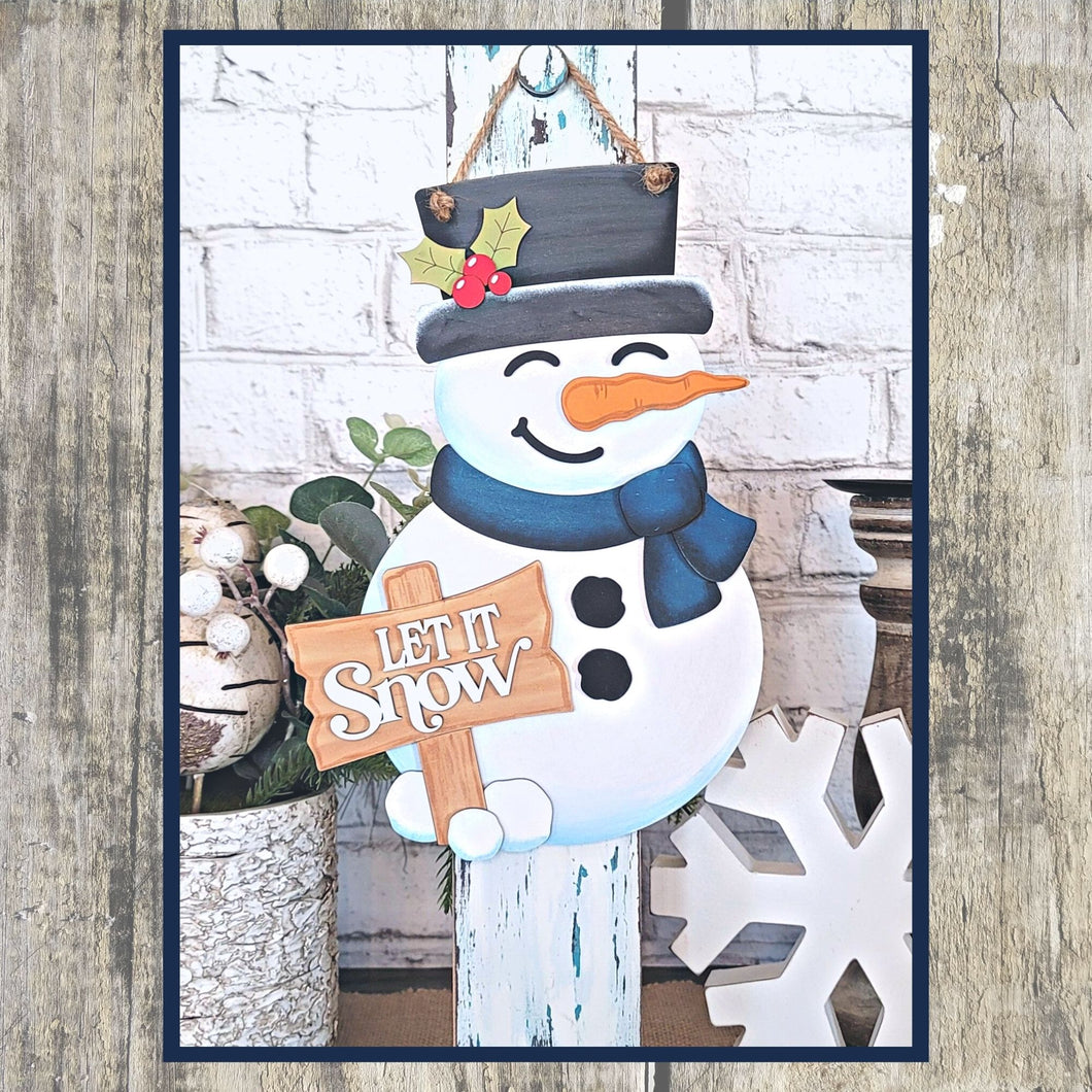 Snowman Door Hanger