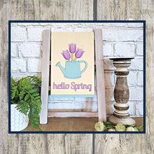 Load image into Gallery viewer, Interchangeable Wooden Tea Towel Ladder - Spring