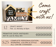 Load image into Gallery viewer, Craft Night - February 12th