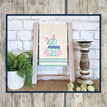 Load image into Gallery viewer, Interchangeable Wooden Tea Towel Ladder - Bunny