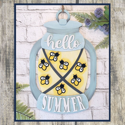 Hello Summer Lantern DIY