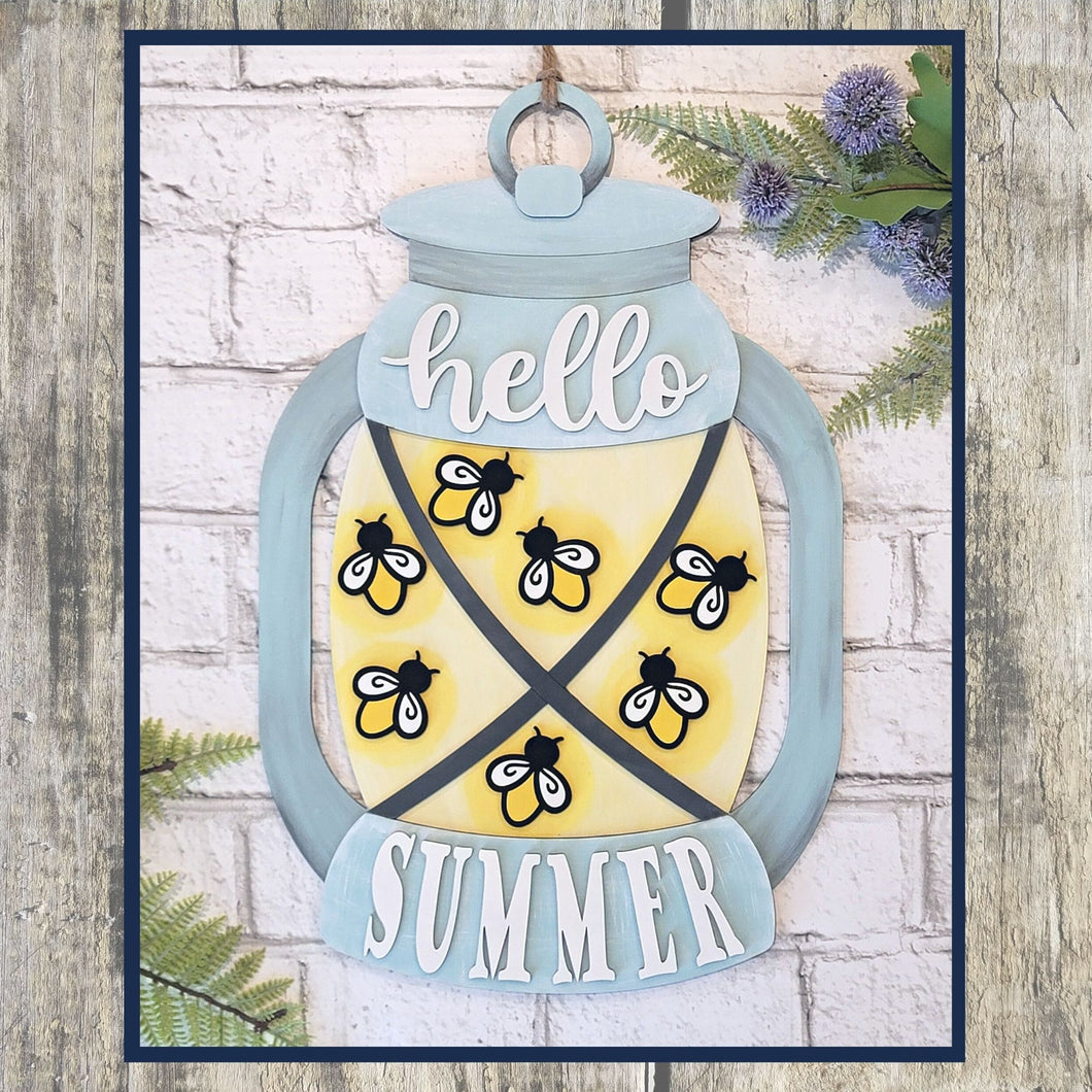 Hello Summer Lantern DIY