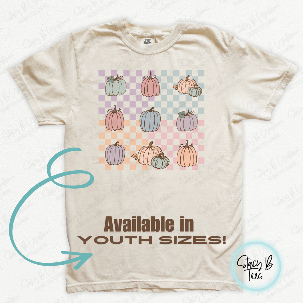 Checkered Pumpkins - Youth