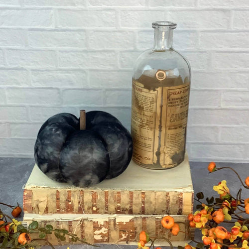 Medium Black Tie-dye Pumpkin