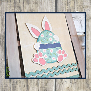 Interchangeable Wooden Tea Towel Ladder - Bunny