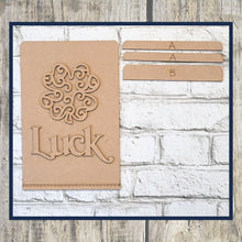 Load image into Gallery viewer, Interchangeable Wooden Tea Towel Ladder - Luck