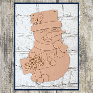 Snowman Door Hanger