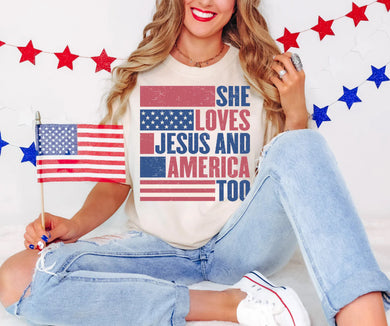She loves Jesus and America too