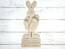 Load image into Gallery viewer, Bunny with Carrot Shelf Sitter DIY