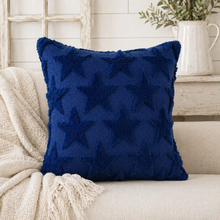 Load image into Gallery viewer, Embroidered Star Pillow