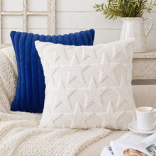 Load image into Gallery viewer, Embroidered Star Pillow