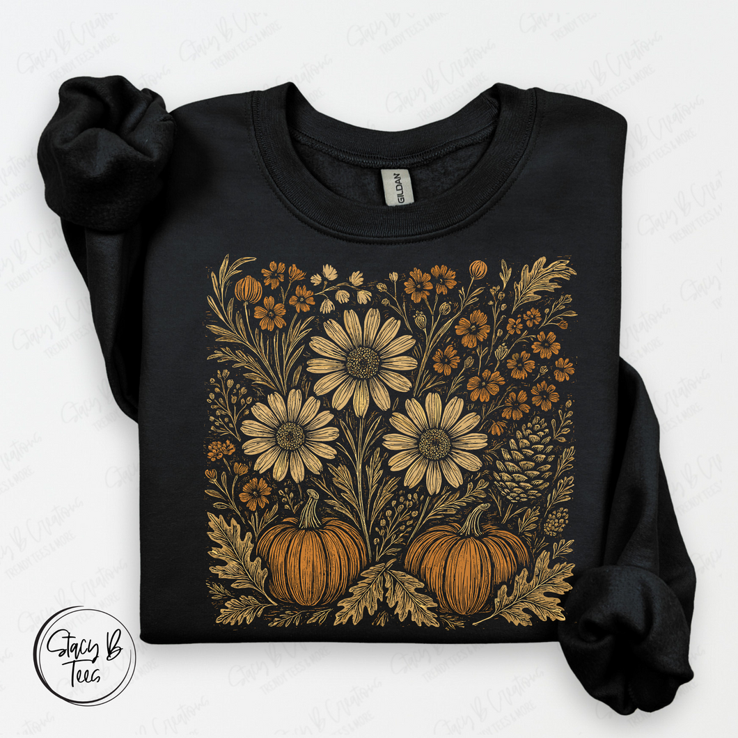 Floral with Pumpkins