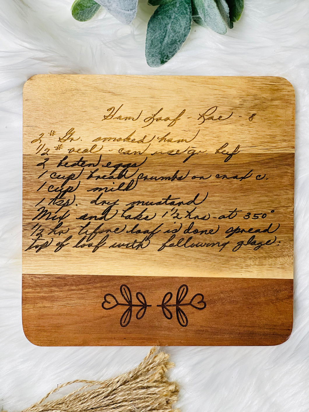 Handwritten Recipe Board