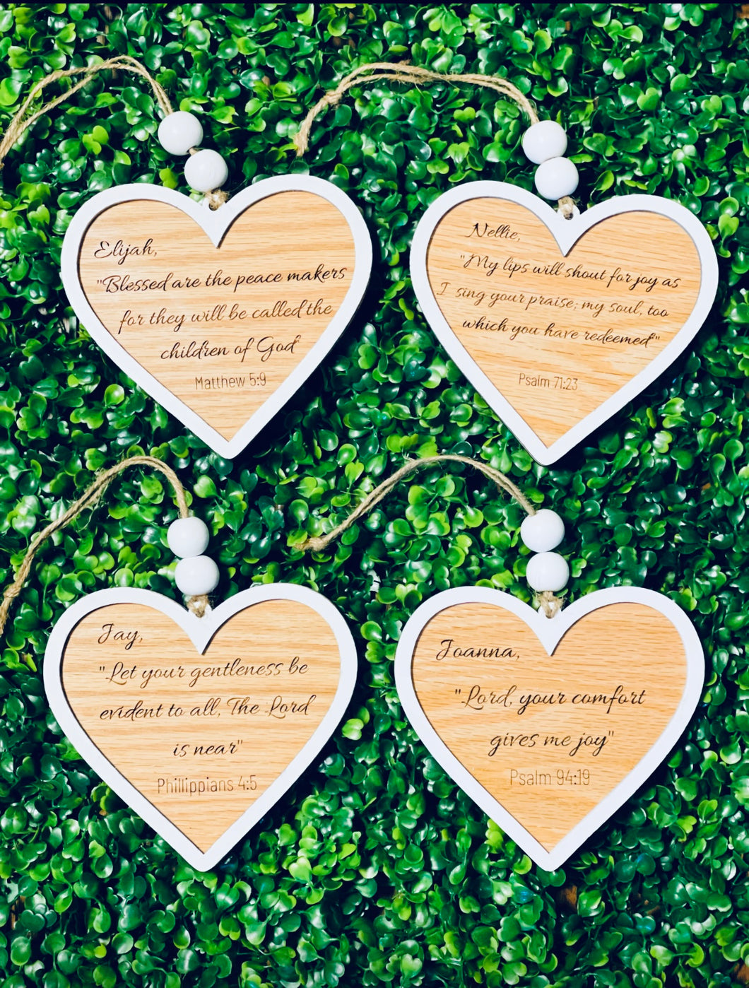 Custom Engraved Wood Heart