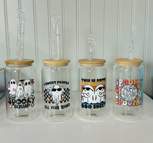 Halloween Glass Cup