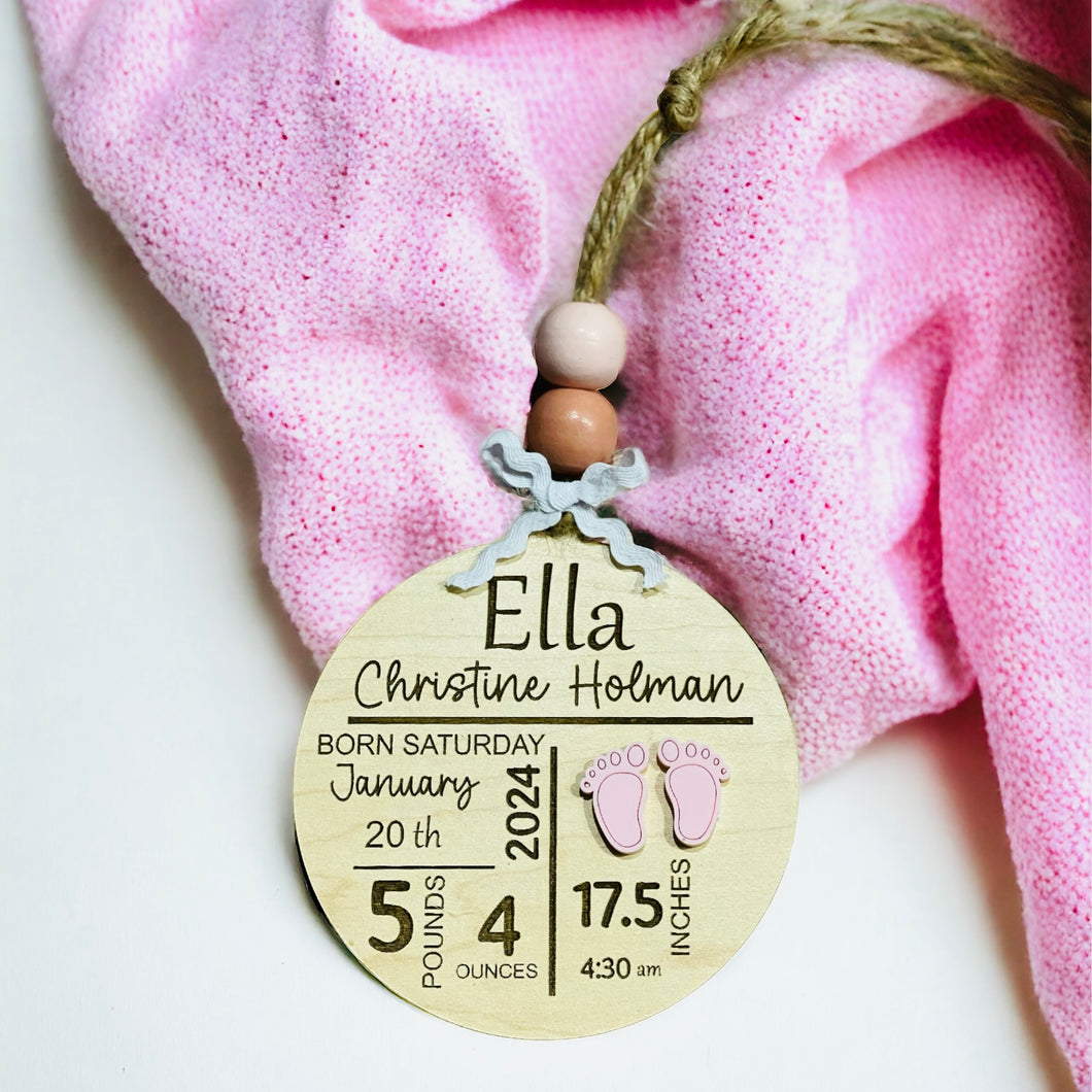 Birth Announcement Ornament