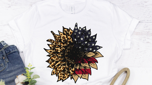 Leopard/Flag sunflower