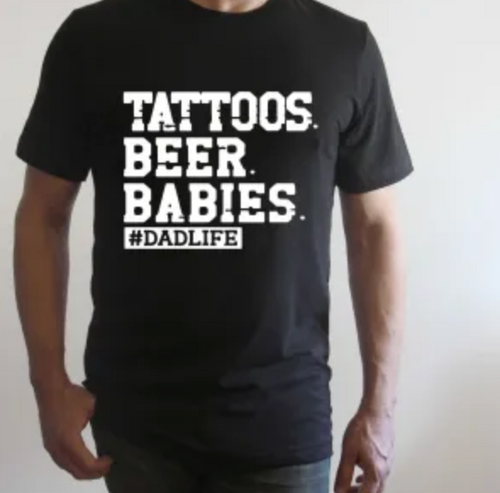 Tattoos. Beer. Babies. Dad Life