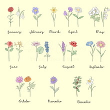 Load image into Gallery viewer, Birth Flower Wood Sign