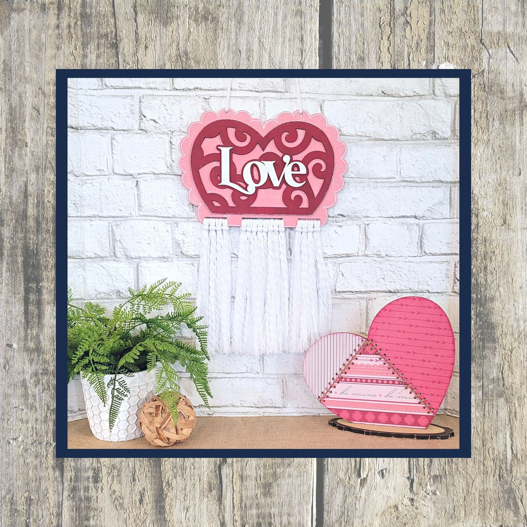 Macrame Heart - Kid friendly