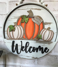Load image into Gallery viewer, Welcome Triple Pumpkins DIY