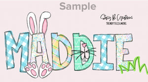 Personalized Plush Bunny