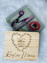 Load image into Gallery viewer, &quot;She&#39;s a little wildflower with a lot of warrior underneath&quot; beauty organizer