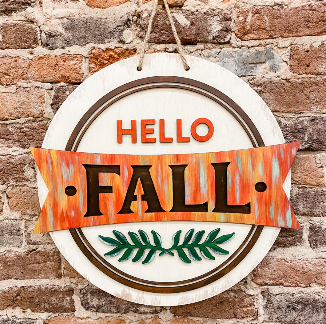 Hello Fall DIY - Extra Large Door Hanger