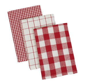Red/White Dish Towel Set