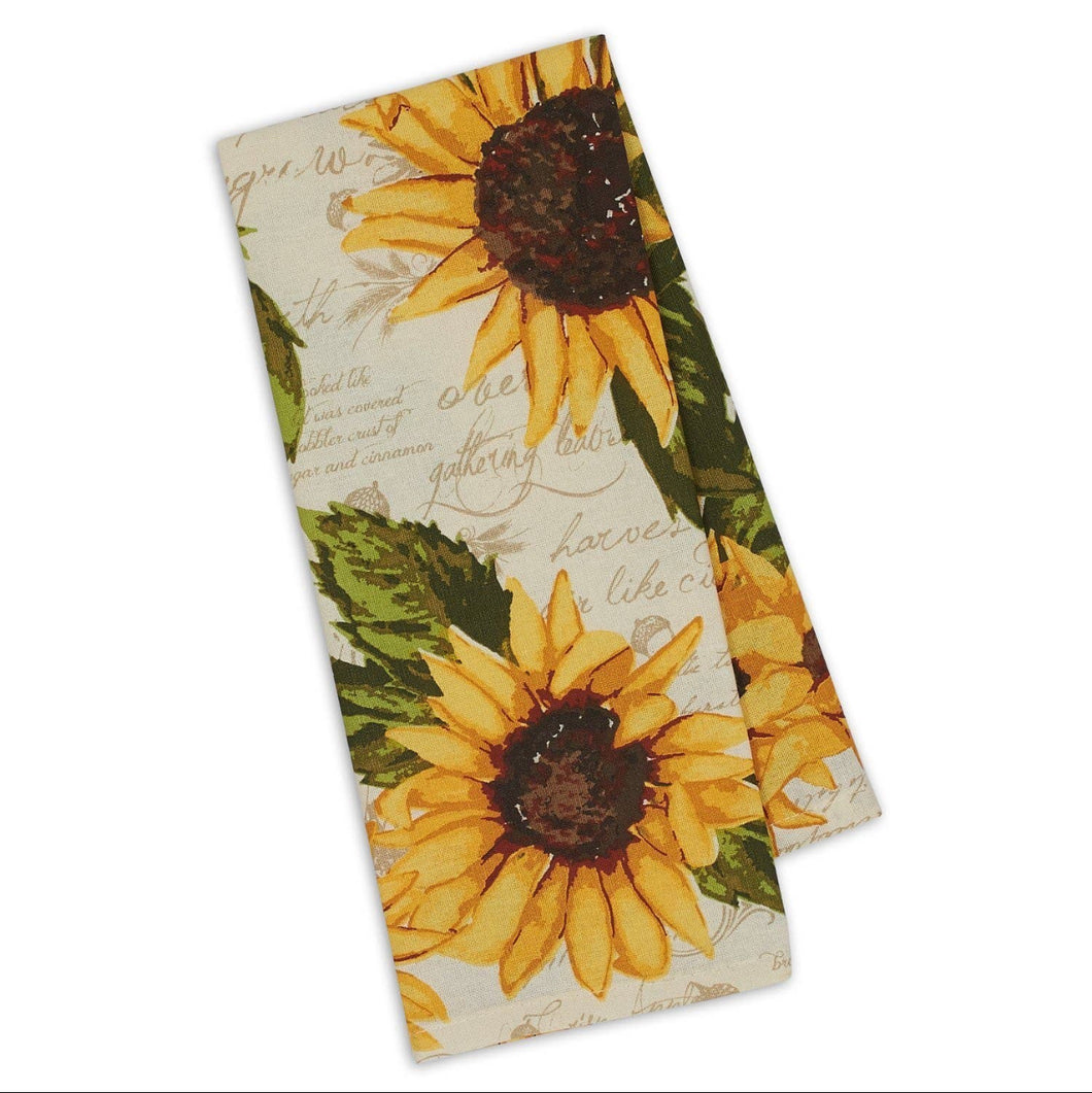 Rustic Sunflower Dish Towel