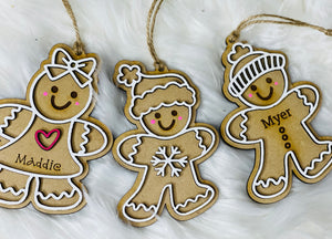 Gingerbread Name Ornament