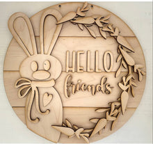 Load image into Gallery viewer, Hello Friends Bunny DIY Door Hanger