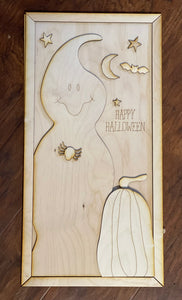 Happy Halloween Ghost wall sign DIY kit
