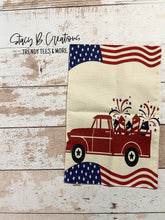 Load image into Gallery viewer, Patriotic red truck flag