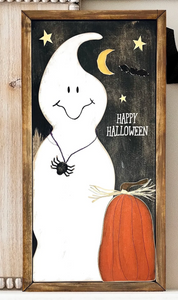 Happy Halloween Ghost wall sign DIY kit
