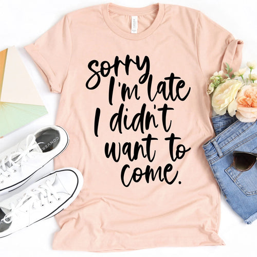 Sorry I’m late I didn’t want to come