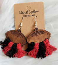 Load image into Gallery viewer, Football earrings