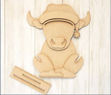 Load image into Gallery viewer, Christmas Highland Cow DIY Kit
