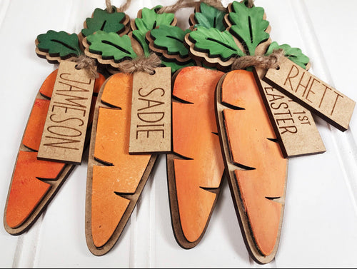 Carrot basket tag