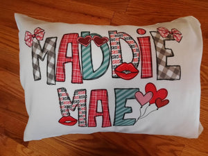 Personalized Valentine’s Day Pillow Case