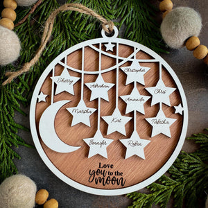 Stars and Moon ornament