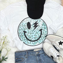 Load image into Gallery viewer, Teal Leopard Smiley