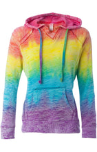 Load image into Gallery viewer, Women’s tie dye hooded sweatshirt