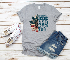 She loves Jesus and America too
