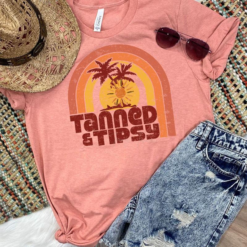 Tanned and Tipsy - front only