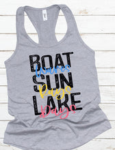 Load image into Gallery viewer, Boat Waves Sun Rays Lake Days