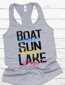 Boat Waves Sun Rays Lake Days